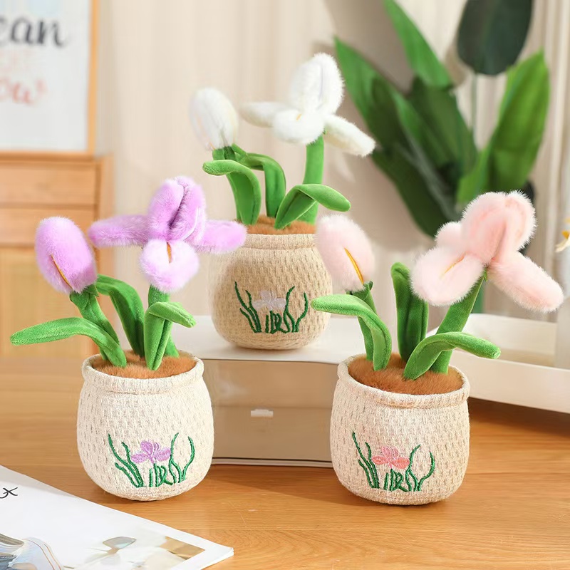 Kawaii Plush Potted Flower Toy - đánh giá và giá Orchid Phalaenopsis