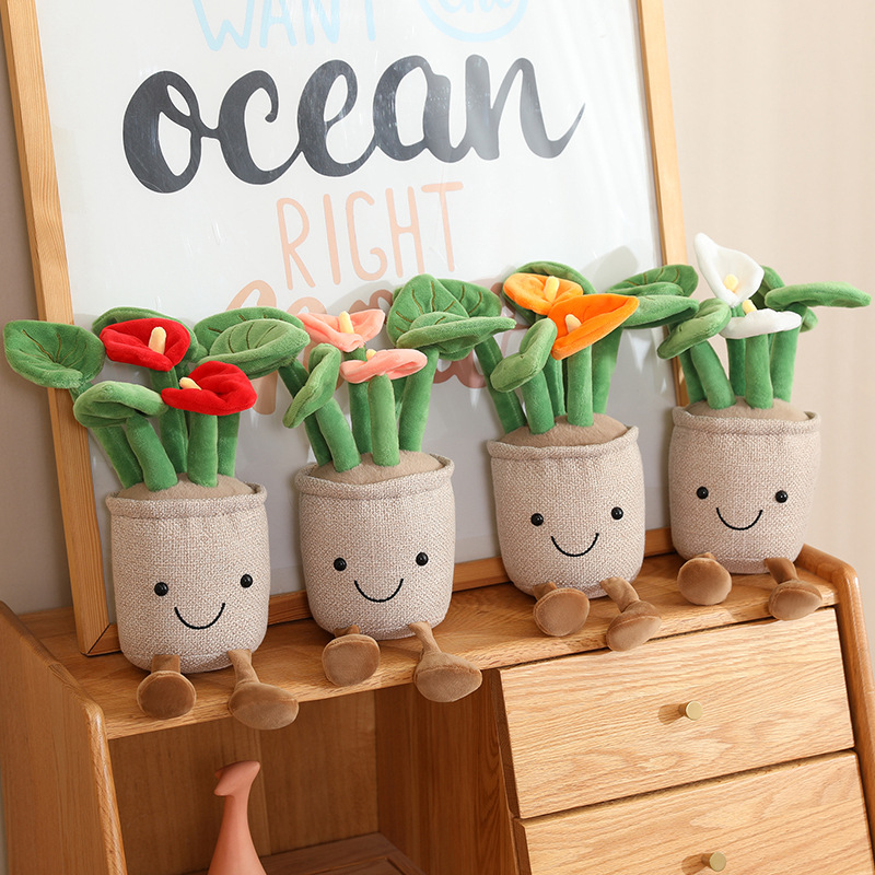 Kawaii Plush Potted Flower Toy - đánh giá và giá Orchid Phalaenopsis
